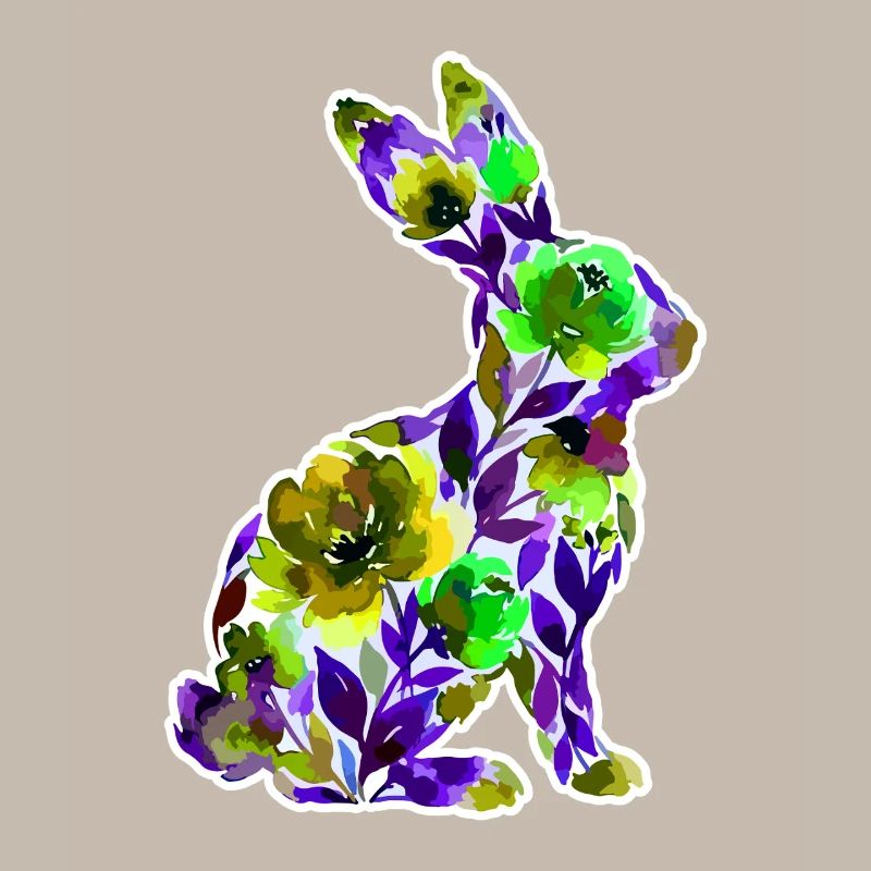 Fleurs en forme de lapin