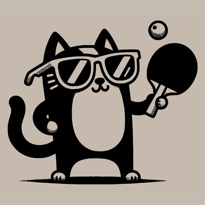 Chat de ping-pong