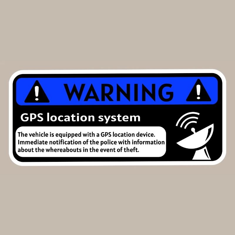 GPS Alert Sticker