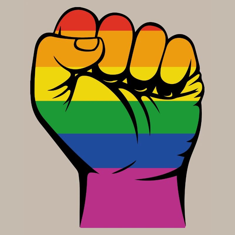 Faust im Regenbogendesign - Geschenk