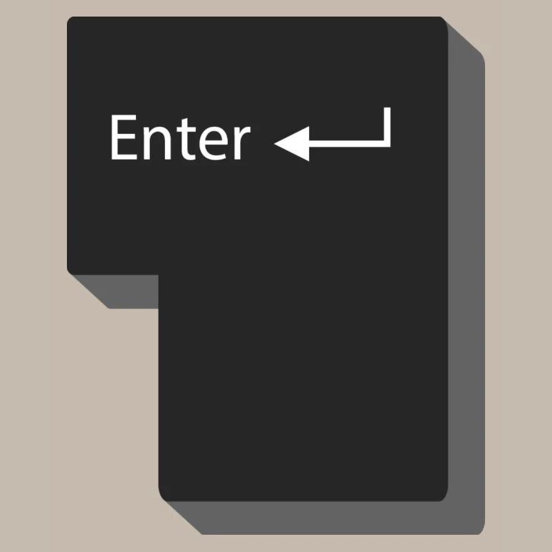 Enter Knopf Computer Geschenkidee