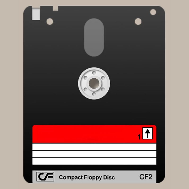Amstrad 3" Diskette – Retro Tech 01 Symbol