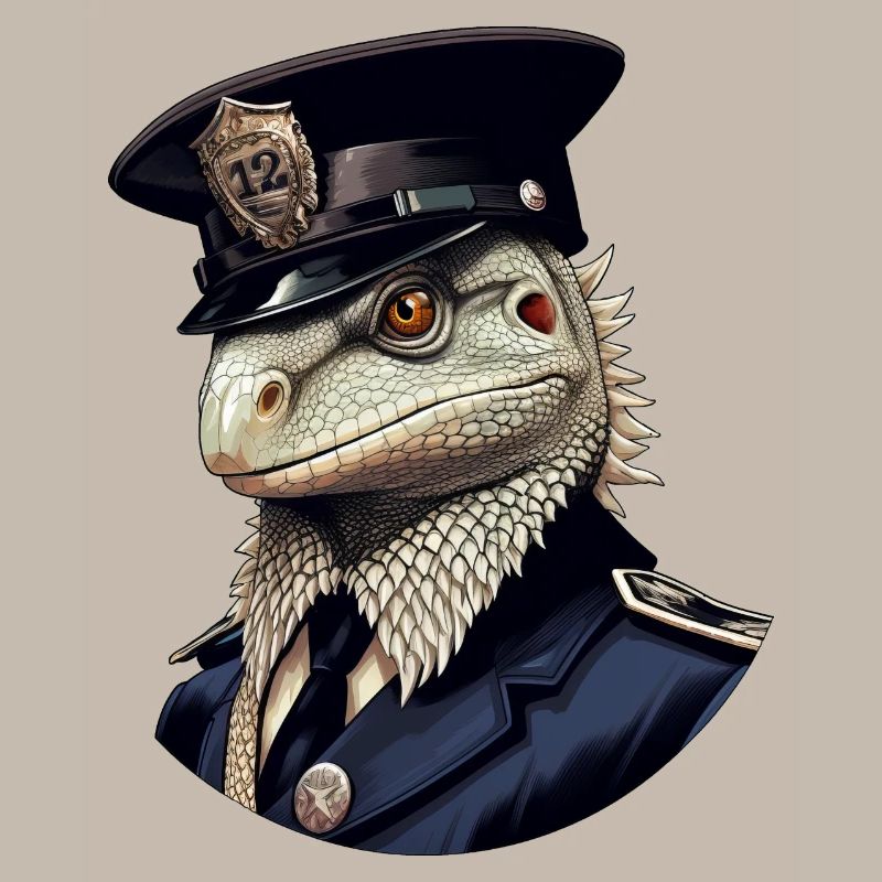 Polizei Eidechsen