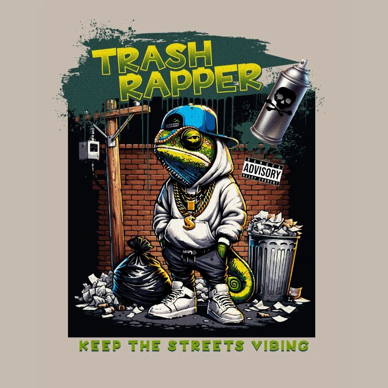 TRASH RAPPER Eidechse