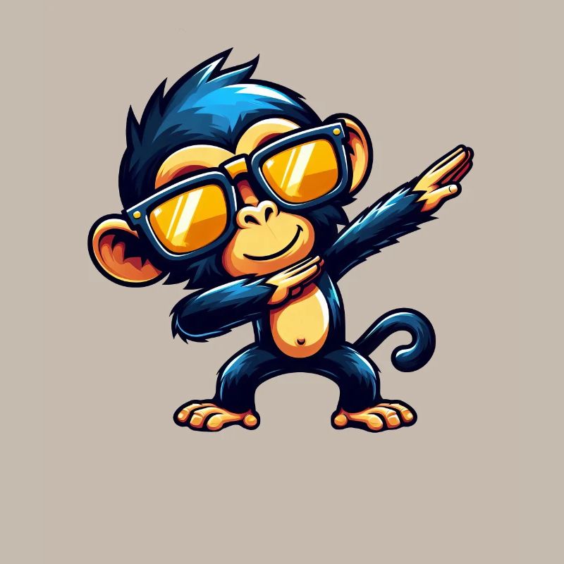 Chimpanzee Dabbing Cool Monkey Dancing