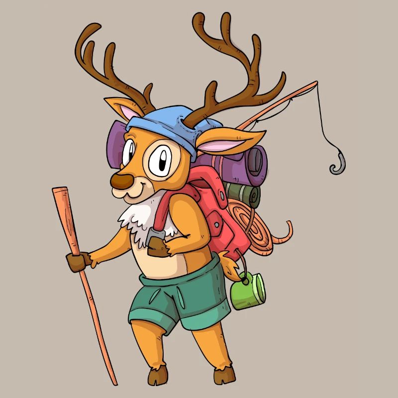 Hirsch Wanderer / Wandernder Hirsch