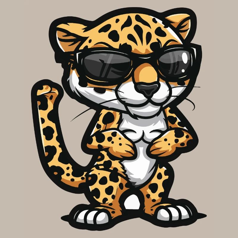 Leopard Comic Cool