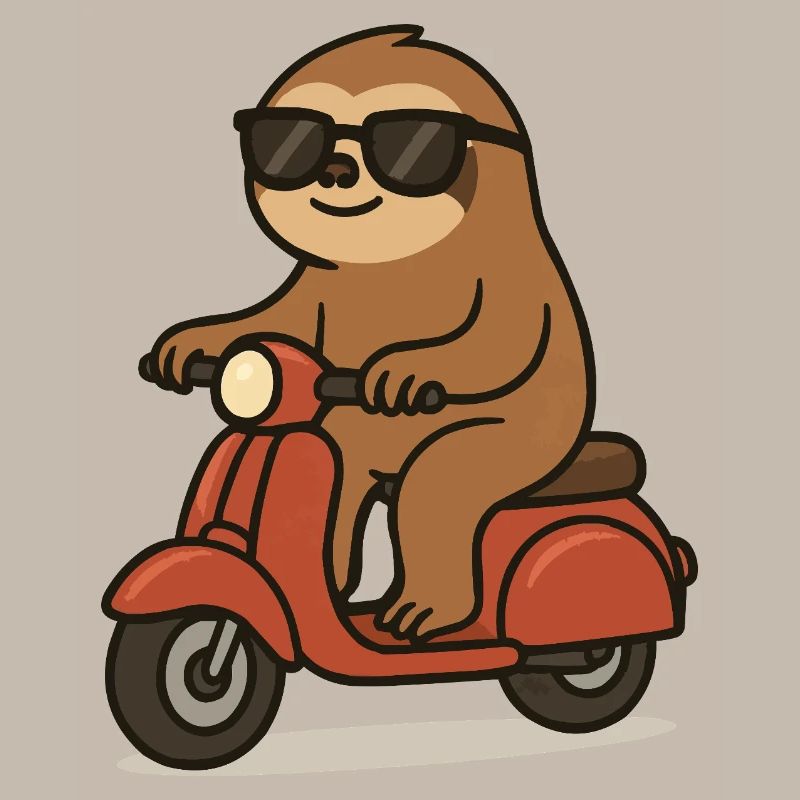 faultier comic moped