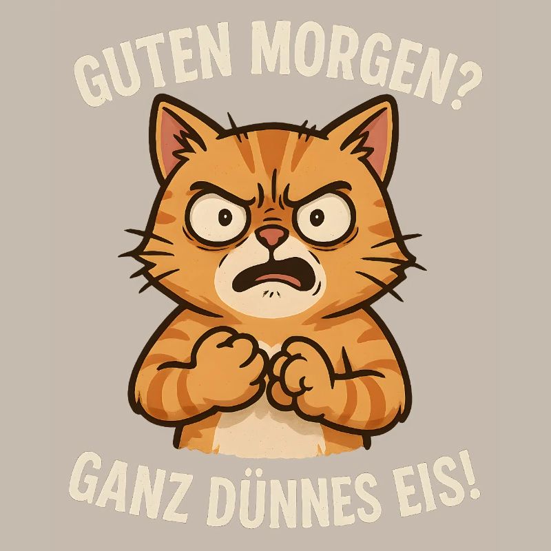 chat de glace très fin