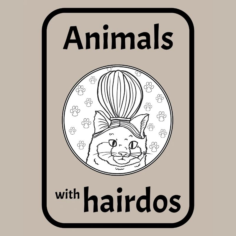 Chat avec coiffure