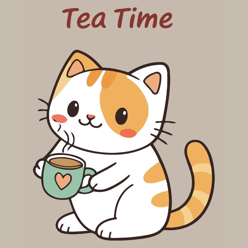 Chat Tea Time Doux