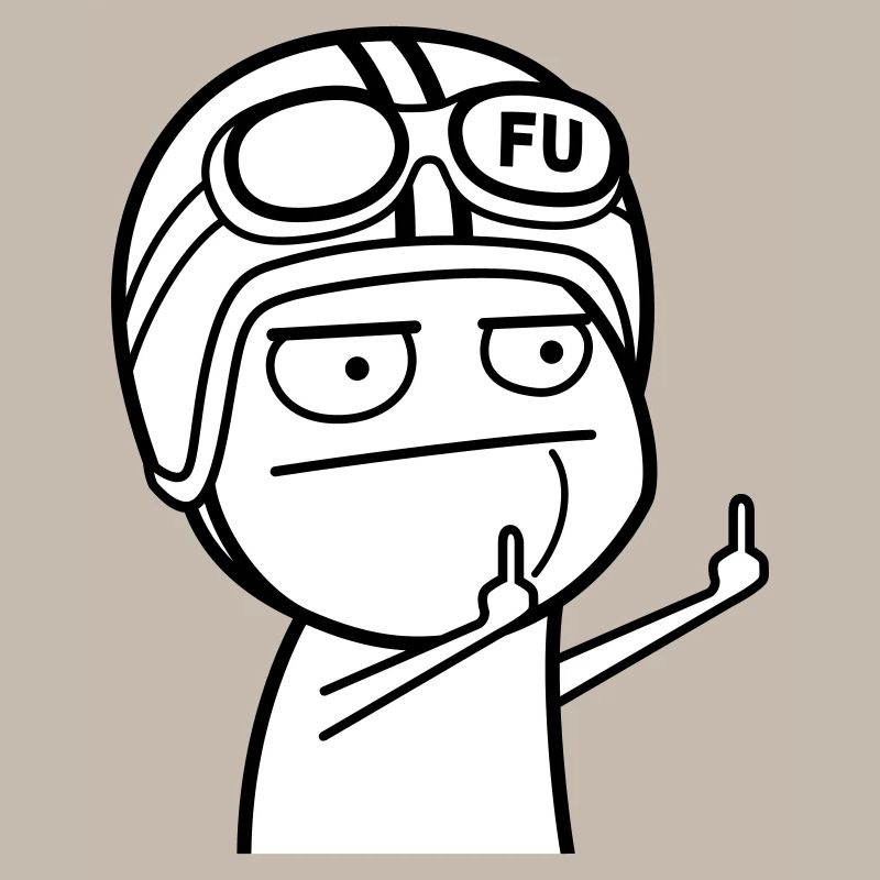 Meme with moped helmet (colors can be changed)