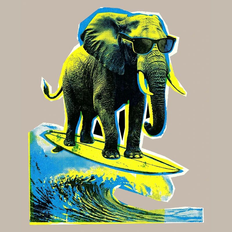 Elephant Surfer