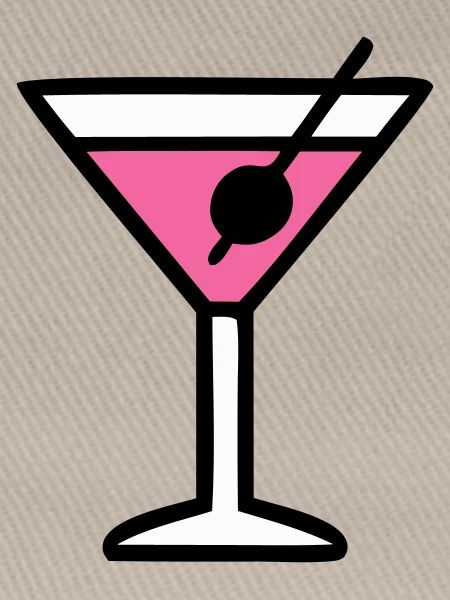 Pinkes Cocktail Glas Icon