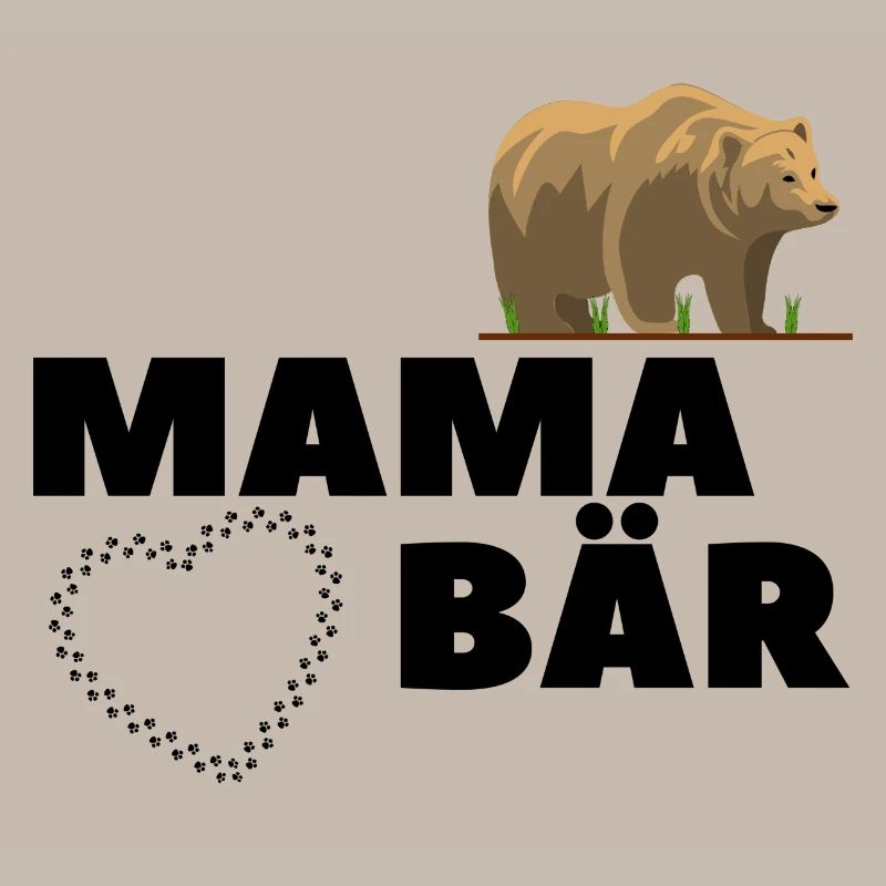 Mama Mutter Bear Bär Mamabär Muttertag Tier Anim