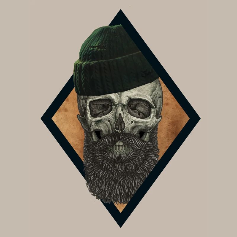 Pêcheur de crâne de barbe