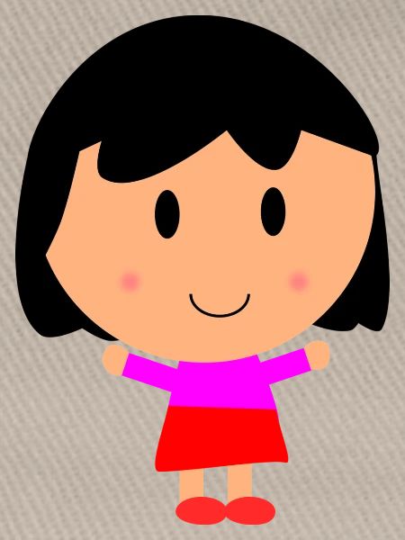 Mädchen Cartoon