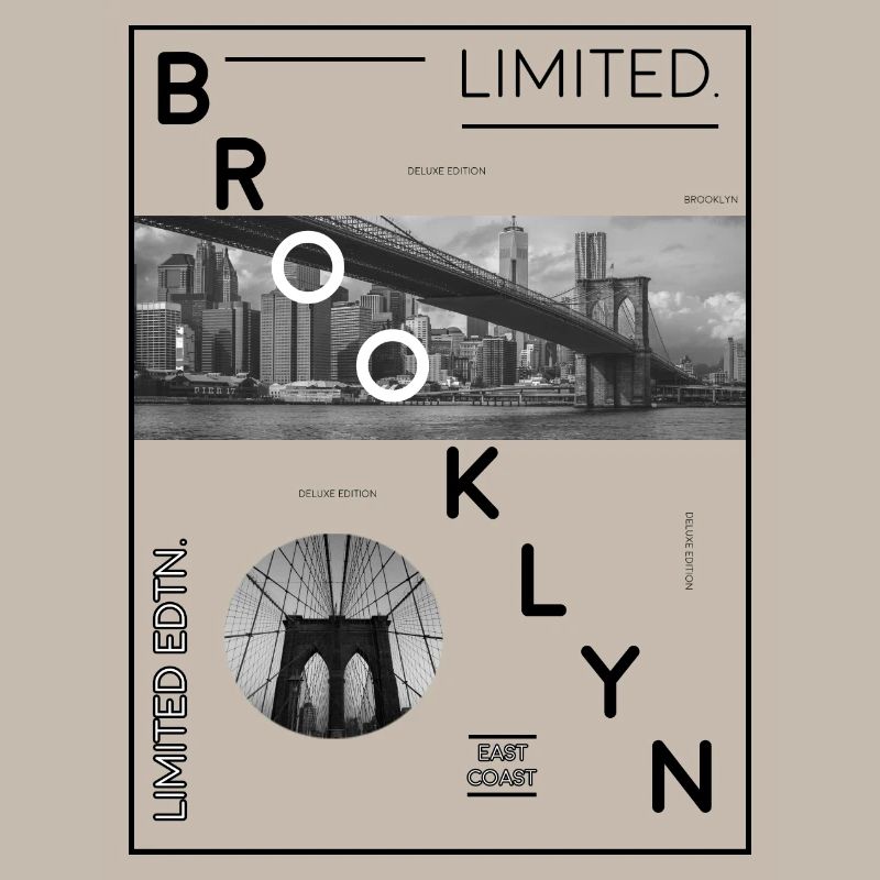 Brooklyn Edition Limitée! L'idée du pont de Brooklyn