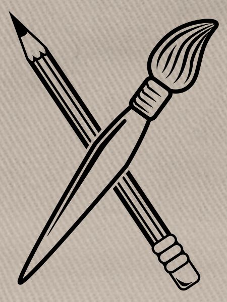 Pinsel Bleistift Kreuz