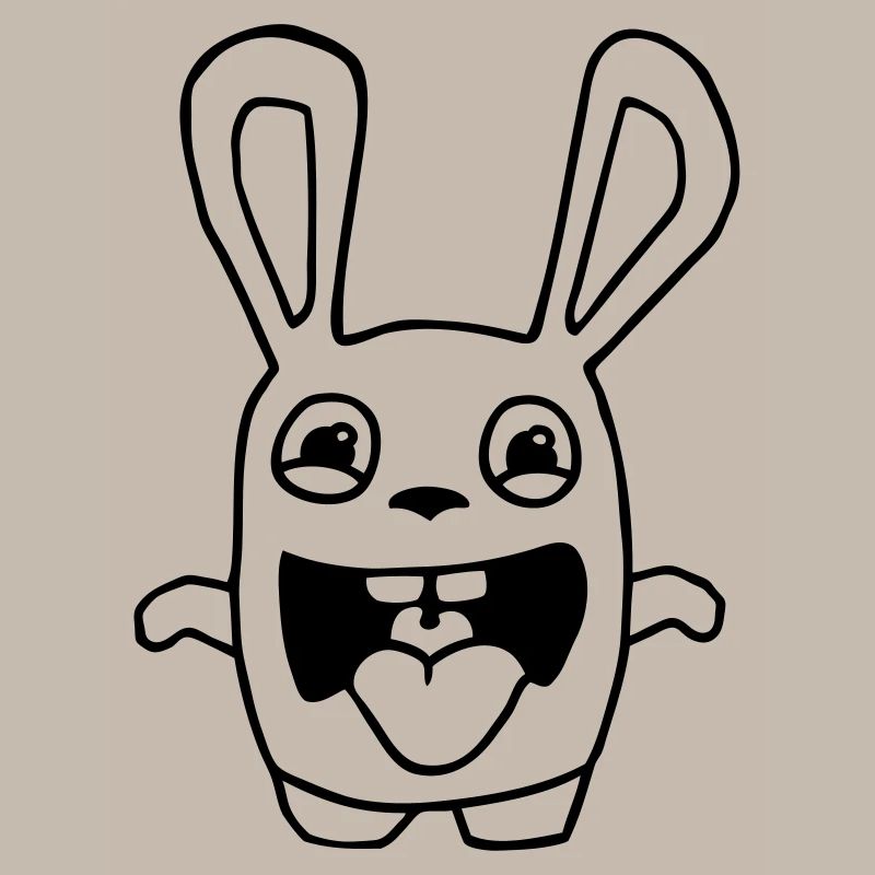 dessin lapin mignon débile style BD cartoon fun