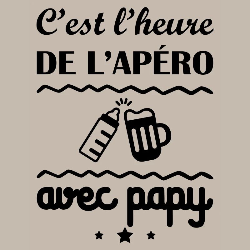 C'est l'heure, papy, cadeau de naissance