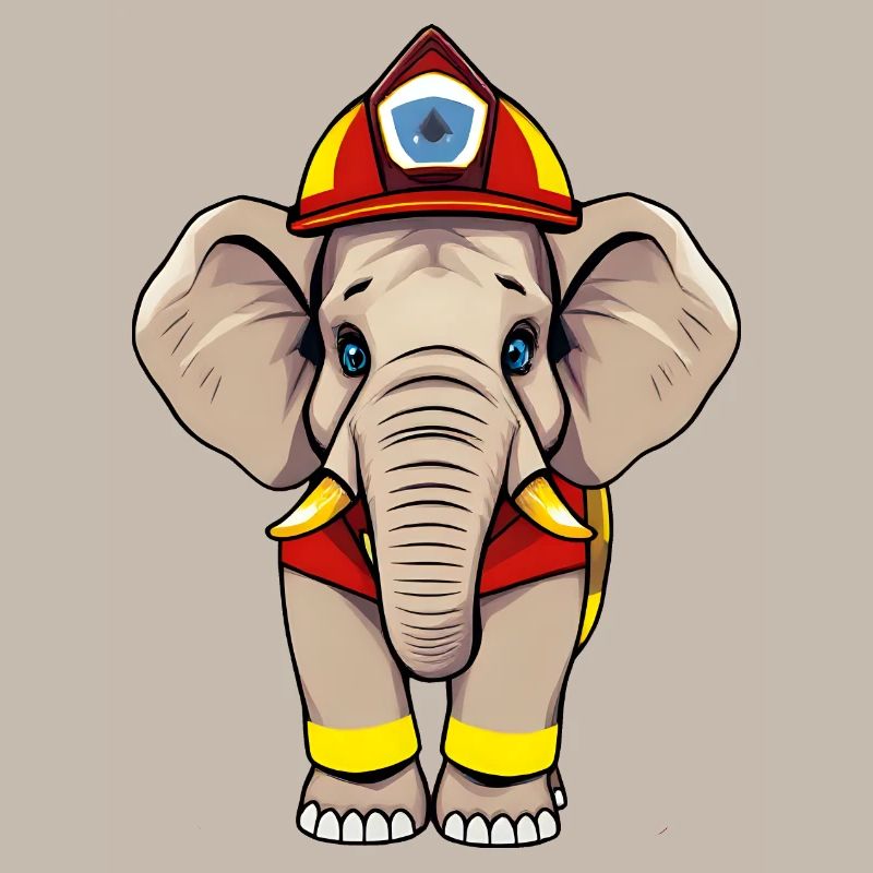 Héros Éléphant Pompier