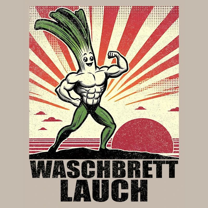 Waschbrettlauch mit Waschbrettbauch