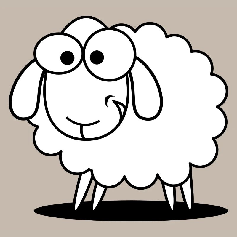 moutons drôle avec regard doux