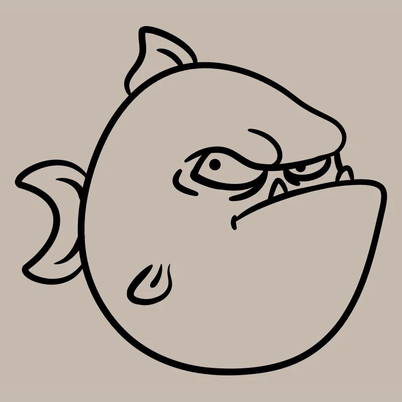 Poisson sombre mal