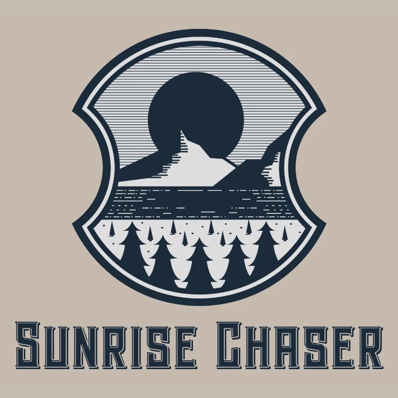 Conception simple de chasseur de lever de soleil