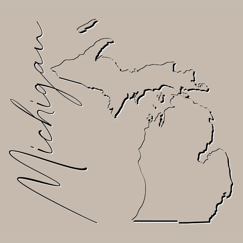 Michigan (États-Unis) | Carte | Script fantôme