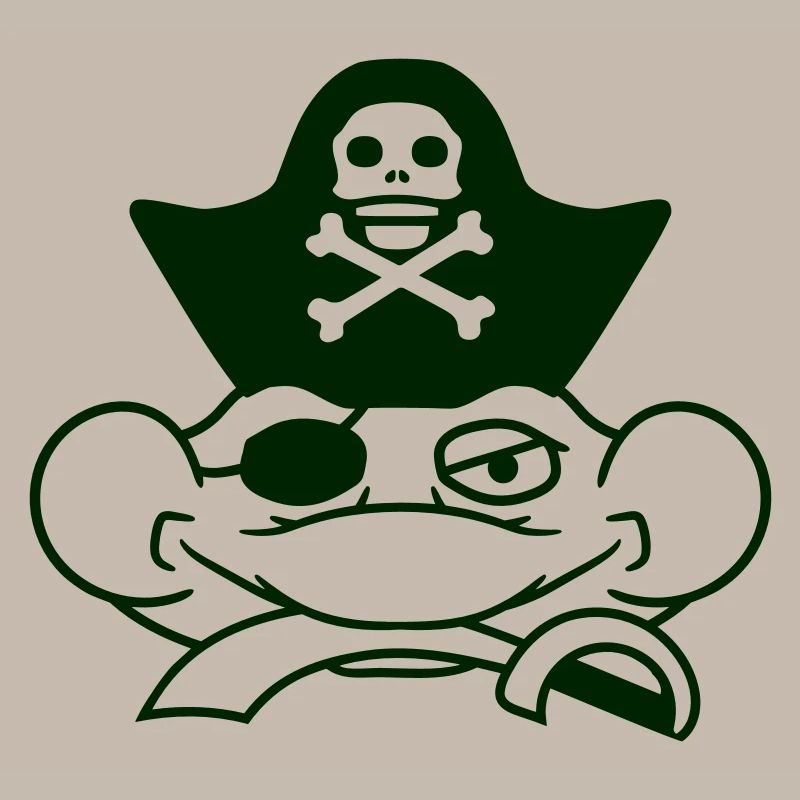 Frog Captain Cap Toad Funny Comic Cartoon