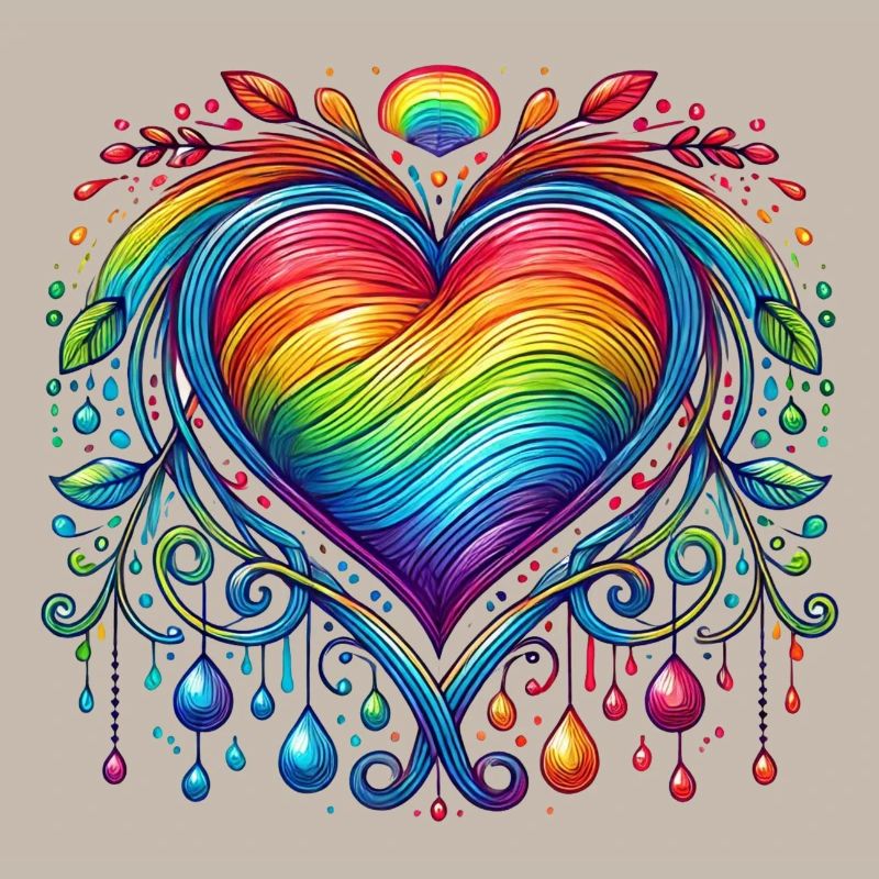 Rainbow Heart