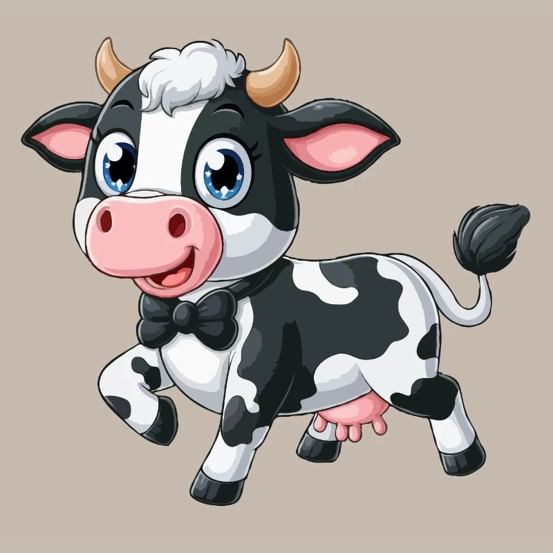 Vache heureuse