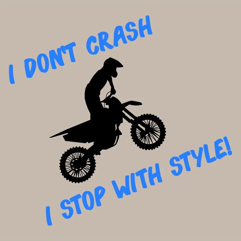 Arrêt de motocross avec style