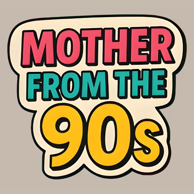 Mutter aus den 90er Jahren - Retro Muttertag Graffiti