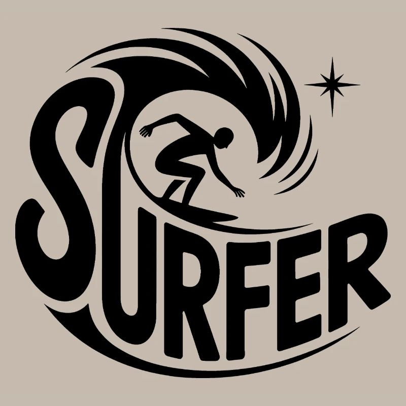 Surfer - Cool Surfer Logo
