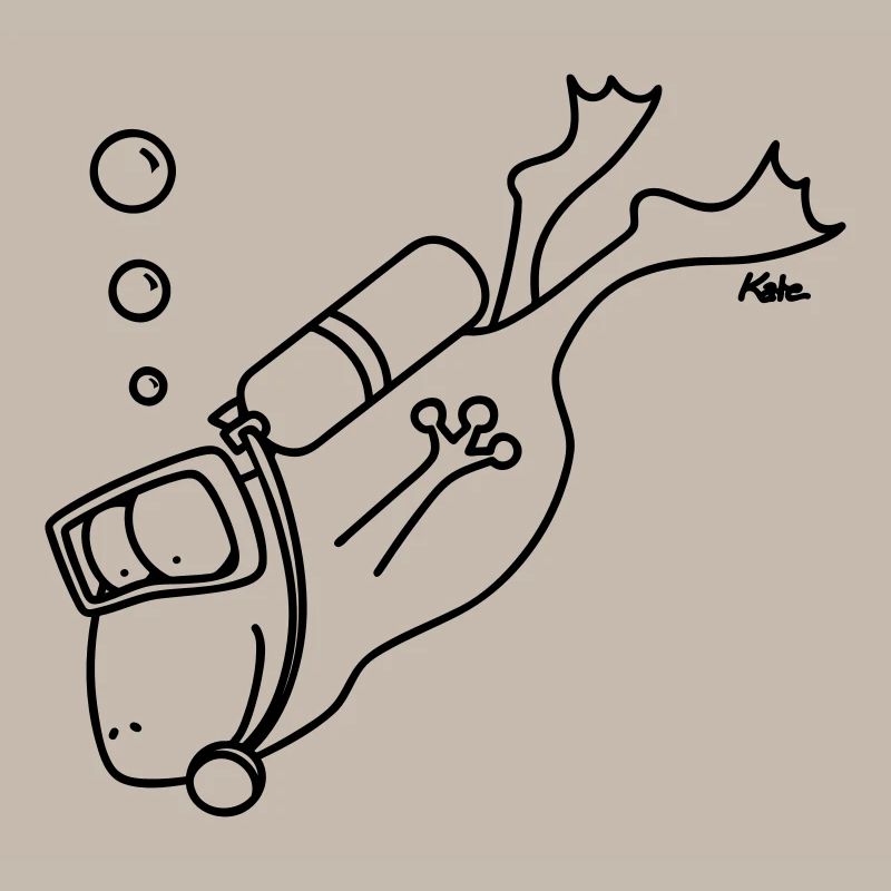 diving frog