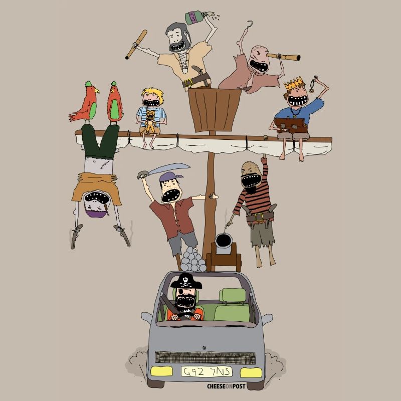 Piratenschiff Auto