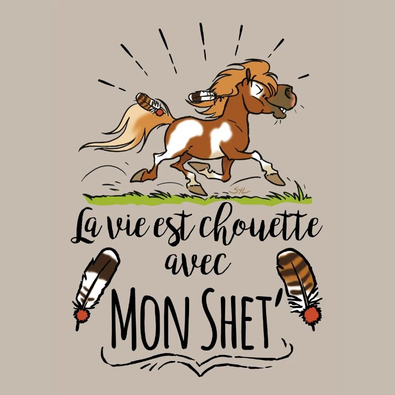 La vie est chouette avec mon shet 2 texte noir