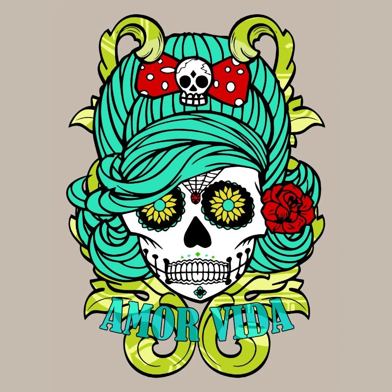 amor vida skull