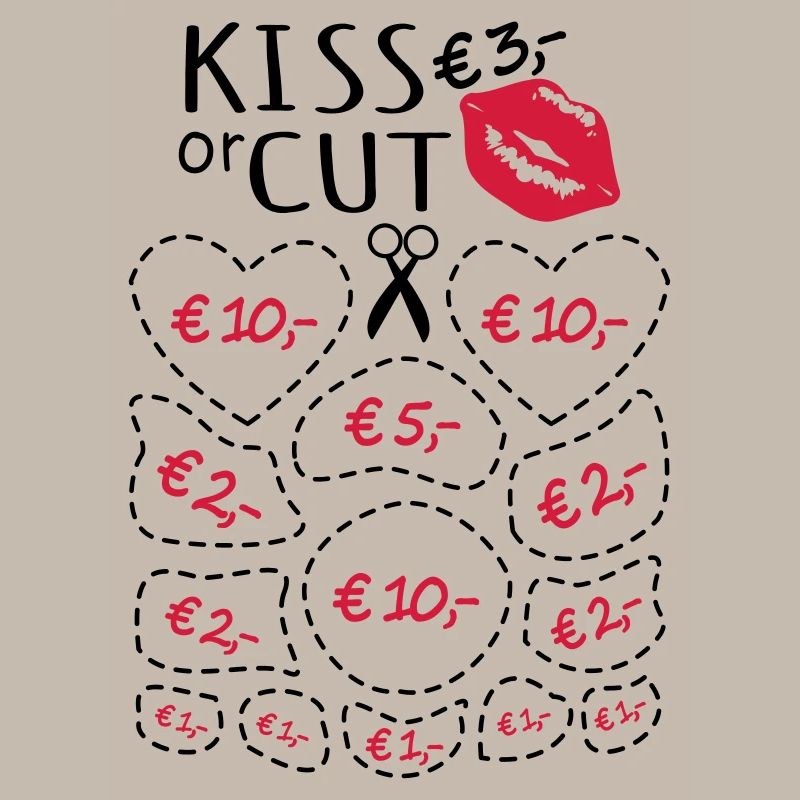 Junggesellenabschied Küssen oder Ausschneiden