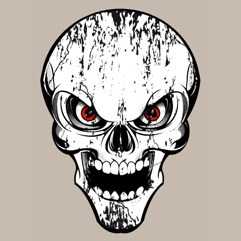 skull grunge style