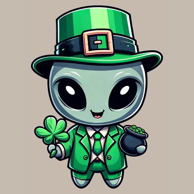 Conception de célébration extraterrestre extraterrestre de la Saint-Patrick