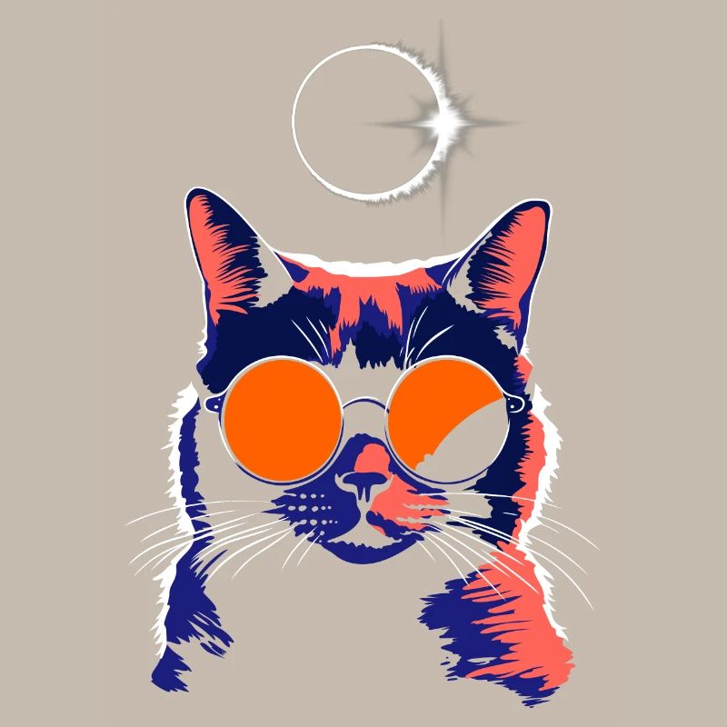 Katze Sonnenbrille Total Eclipse Cat