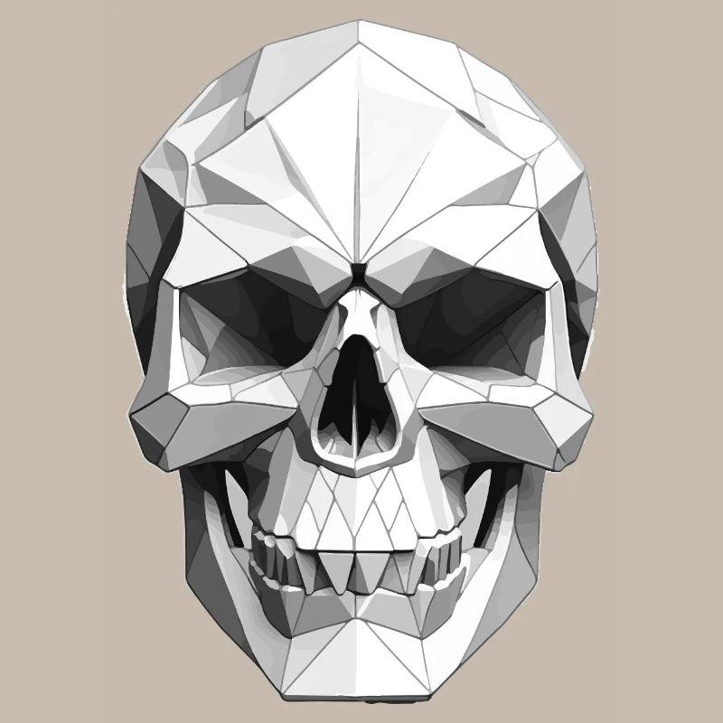 Skull - Low Poly Design