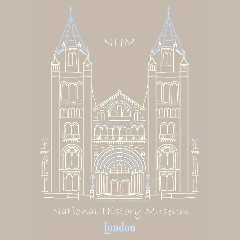 London, Natural History Museum NHM, Drawing, UK