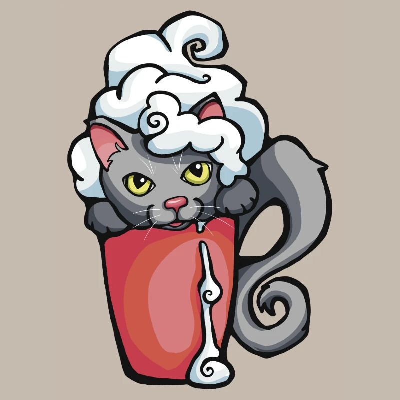 Chat de café