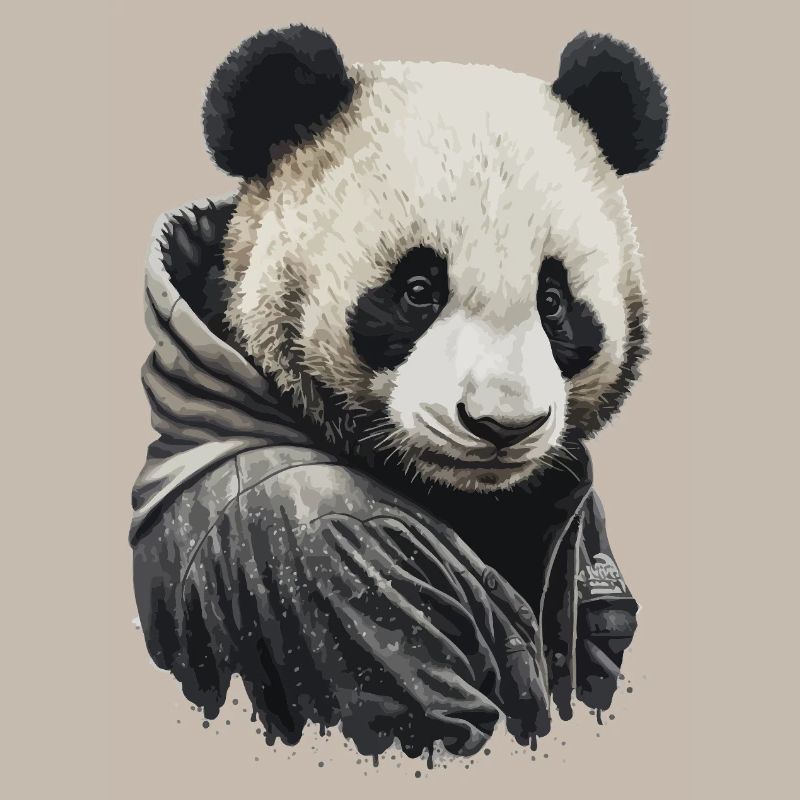Sweat à capuche Panda