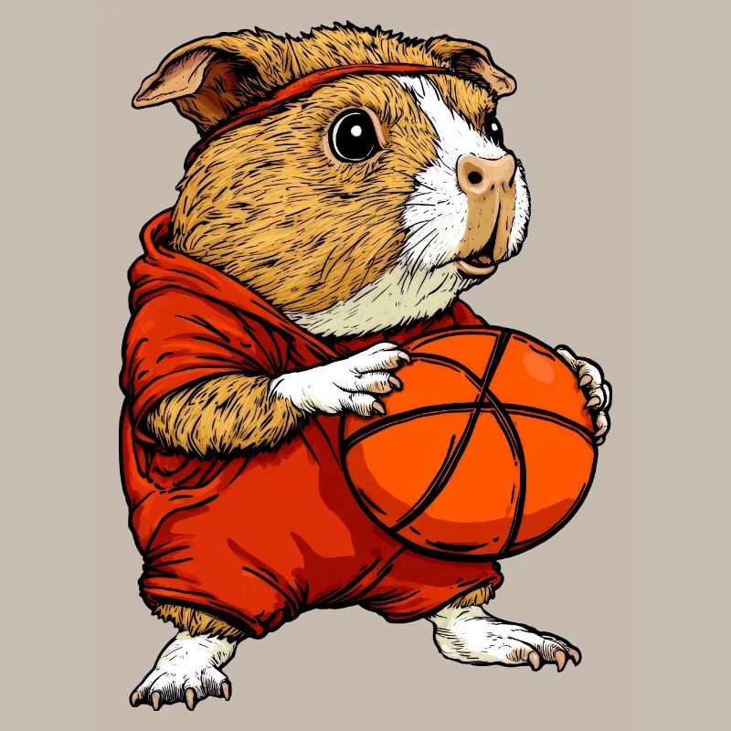 Cochon d’Inde basketteur / basketteur Meersc